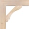 Ekena Millwork Olympic Block Smooth Bracket w/ Offset Brace, Douglas Fir, 7 1/2"W x 28"D x 28"H BKT0806X28X28OLY05SDF - alternate 4